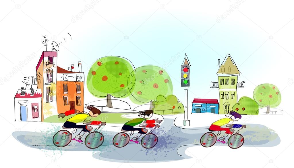 Environmently friendly traffic, Bike riders