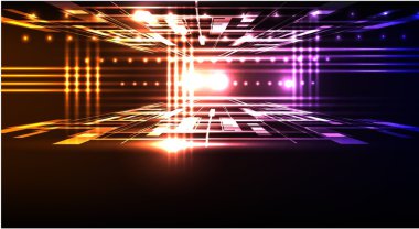 Neon koleksiyonu arka plan, iş tepmlate