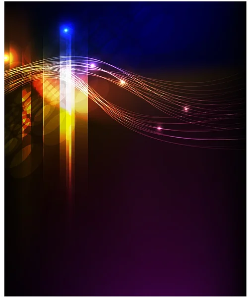 霓虹灯集合抽象背景下，业务 tepmlate — 图库矢量图片