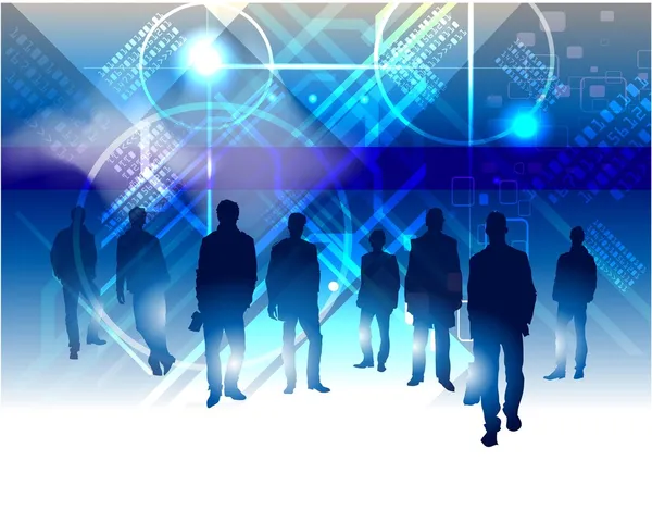 Neon arka plan iş takım