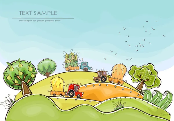 Organik tarım, hasat zamanı resimde 