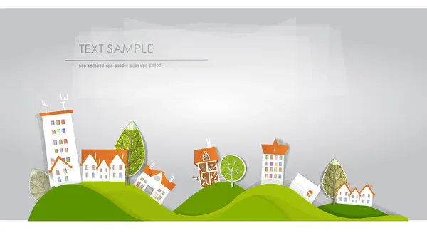 güzel bir şehir sokak illüstrasyon 