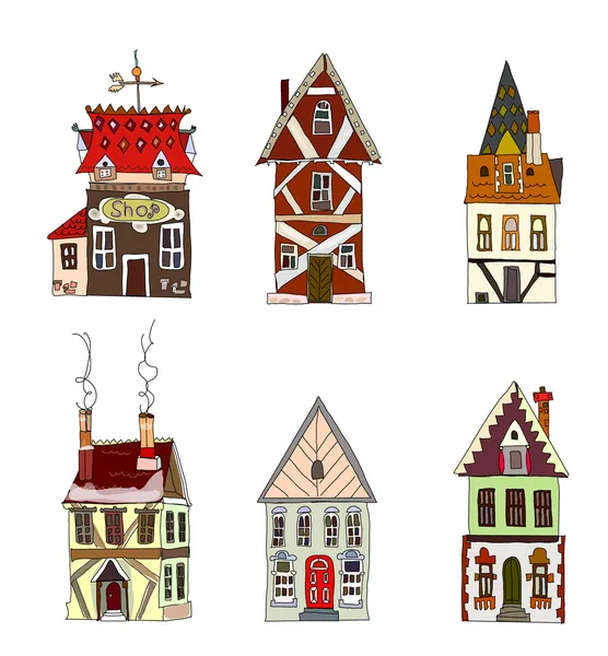 City's houses, buildings set "City collection" — Stock Vector