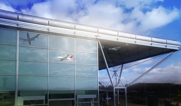 Stansted airport, london uk - 23 februari 2014 — Stockfoto