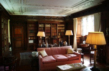 Hever Kalesi ve bahçeleri, kent, İngiltere - 10 Mart 2014: 19. yy iç hever Kalesi, 13 tudor manor
