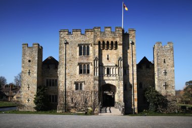 Hever Kalesi ve bahçeleri, kent, İngiltere - 10 Mart 2014: 13. yüzyılda kale tudor malikane ve 250 dönümlük Park.