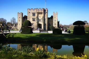 Hever Kalesi ve bahçeleri, kent, İngiltere - 10 Mart 2014: 13. yüzyılda kale tudor malikane ve 250 dönümlük Park.