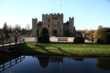 Hever Kalesi ve bahçeleri, kent, İngiltere - 10 Mart 2014: 13. yüzyılda kale tudor malikane ve 250 dönümlük Park.