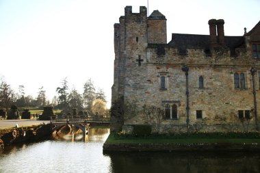 Hever Kalesi ve bahçeleri, kent, İngiltere - 10 Mart 2014: 13. yüzyılda kale tudor malikane ve 250 dönümlük Park.