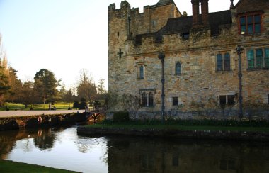 Hever Kalesi ve bahçeleri, kent, İngiltere - 10 Mart 2014: 13. yüzyılda kale tudor malikane ve 250 dönümlük Park.