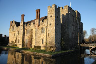 Hever Kalesi ve bahçeleri, kent, İngiltere - 10 Mart 2014: 13. yüzyılda kale tudor malikane ve 250 dönümlük Park.