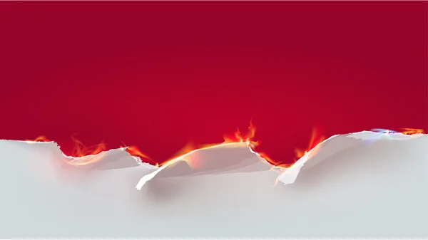 Paper background and flames — Stock Vector