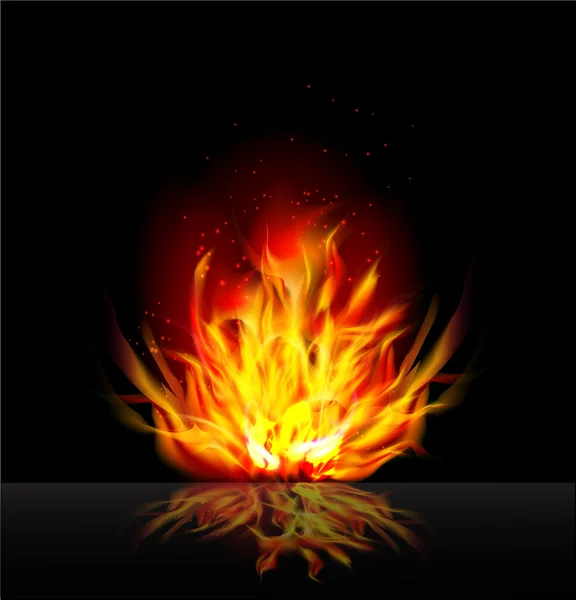 Fire background — Stock Vector