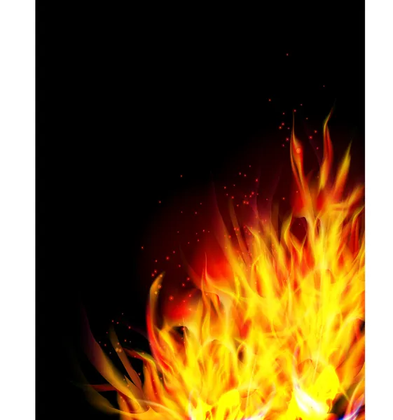 Fondo de fuego — Vector de stock