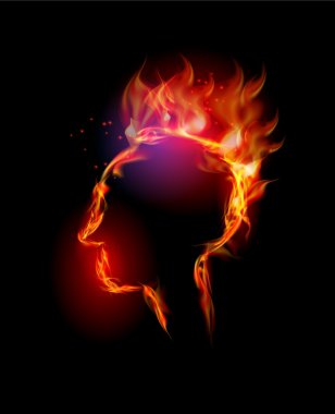 Yangın koleksiyonu insan kafası, baş ağrısı, ağrı