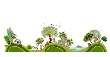 Hayvanat Bahçesi illüstrasyon, şehir koleksiyonu