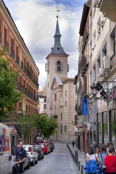 Madrid, Hiszpania - 28 maja 2014: centrum Madrytu, słynnym zabytkiem w stolicy — Zdjęcie stockowe