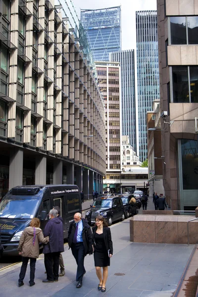 London, İngiltere - 24 Nisan 2014: modern ofis binaları şehir Londra — Stok fotoğraf