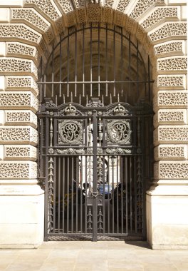 Downing street 10. Londra'da sokak Parlamento, bakanlıklar ve devlet için adres Enstitüleri