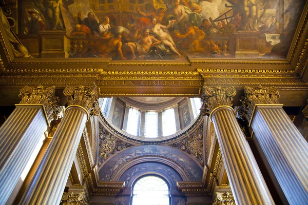 London, Wielka Brytania - 15 maja 2014: malowane hall w Londynie, gdzie nelson leżał w państwie po jego śmierci w bitwie pod Trafalgarem. — Zdjęcie stockowe