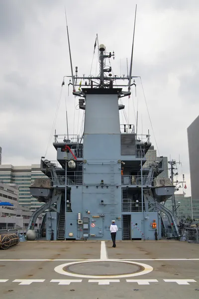 London, Verenigd Koninkrijk - 17 mei 2014: militaire schepen Duitse leger gevestigd in canary wharf aria, als open voor publiek in educatieve inhoud. — Stockfoto