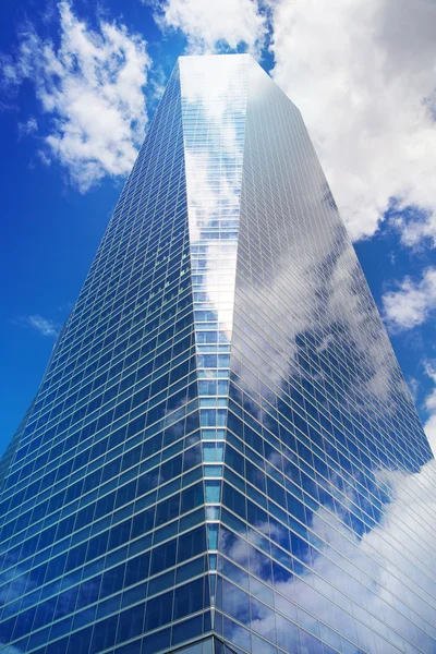 MADRID, SPAIN - MAY 28, 2014: Madrid city, business centre, modern skyscrapers, Cuatro Torres 250 meters high — Stock Photo, Image