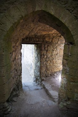 Chepstow castle, Galler, İngiltere - 26 Temmuz 2014: chepstow castel Harabeleri, Vakıf, 1067-1188. wye Nehri kıyısında yer alan