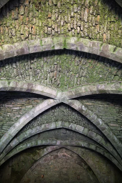 CHEPSTOW CASTLE, WALES, Storbritannia - 26 JULY 2014: Chepstow castel ruins, Foundation, 1067-1188. Ligger ved bredden av elven Wye – stockfoto