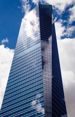 Madrid, İspanya - 22 Temmuz 2014: madrid şehir, İş Merkezi, modern gökdelenler