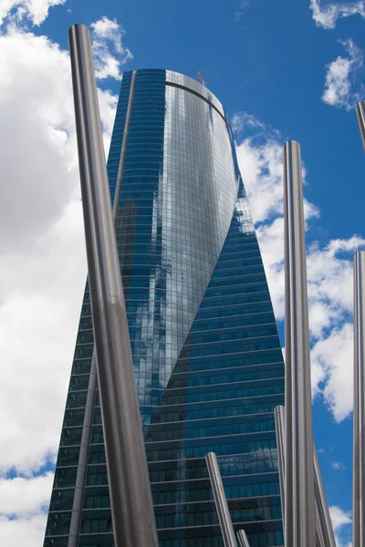 MADRID, SPAIN - July 22, 2014: Madrid city, business center, modern skyscrapers — Stock Photo, Image
