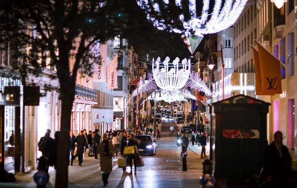 Лондон Великобритания Ноября 2021 Года Bond Street Праздничные Украшения Рождественские — стоковое фото