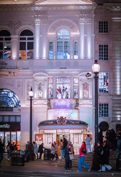 Londen Verenigd Koninkrijk November 2021 Feestelijke Decoraties Kerstverlichting Bij Piccadilly — Stockfoto