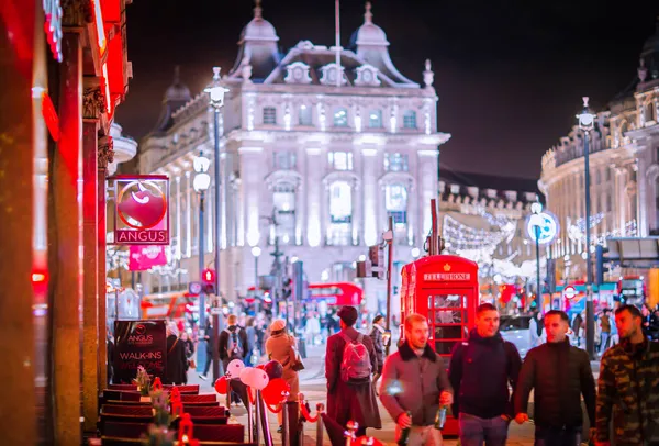 Londres Reino Unido Novembro 2021 Decorações Festivas Luzes Natal Londres — Fotografia de Stock