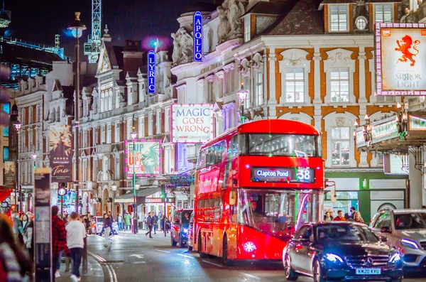 Londra Novembre 2021 Decorazioni Festive Luci Natalizie Londra Westend Parte — Foto Stock