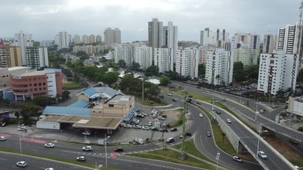 Salvador Bahia Brasile Settembre 2021 Veduta Edifici Residenziali Borghesi Nel — Video Stock