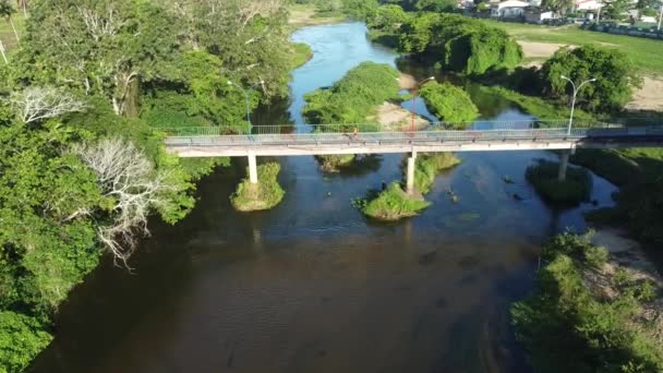 Conde Bahia Brazil Oktober 2021 Flygfoto Över Den Torra Bädden — Stockvideo