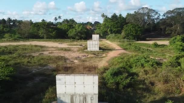 Conde Bahia Brazil October 2021 Aerial View Dry Bed Itapicuru — Stock Video