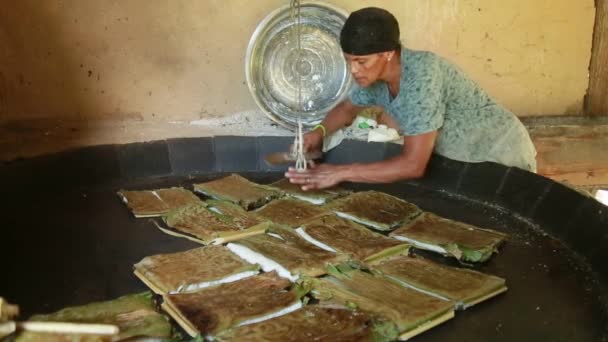 Conde Bahia Brazil Ottobre 2021 Preparazione Tapico Beiju Con Cocco — Video Stock