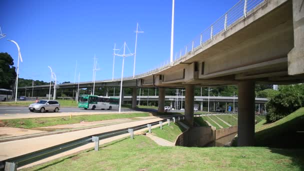 Salvador Bahia Braziliaans Mei 2021 Zicht Straat Gebouwd Voor Implementatie — Stockvideo