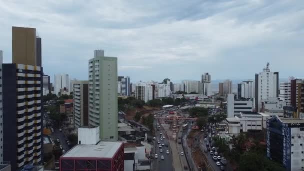Salvador Bahia Brasile Ottobre 2021 Veduta Edifici Residenziali Borghesi Nel — Video Stock
