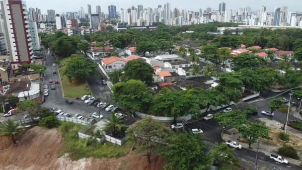 Salvador Bahia Brasilien Oktober 2021 Blick Auf Bürgerliche Wohnhäuser Bezirk — Stockvideo