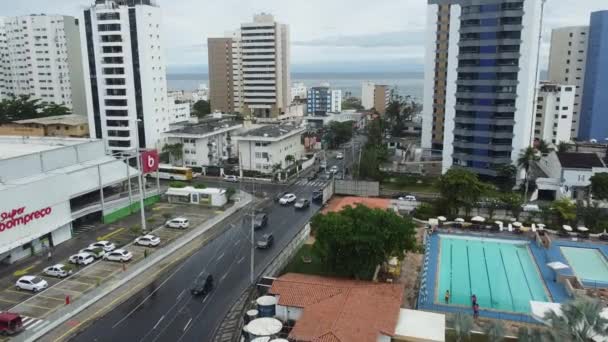 Salvador Bahia Brazílie Října 2021 Pohled Obytné Budovy Střední Třídy — Stock video