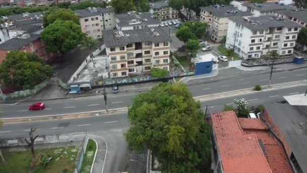 Salvador Bahia Braziliaans Oktober 2021 Vanuit Lucht Uitzicht Een Populair — Stockvideo