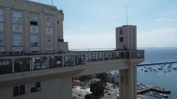 Salvador Bahia Brezilya Ekim 2021 Yukarı Şehri Salvador Daki Aşağı — Stok video