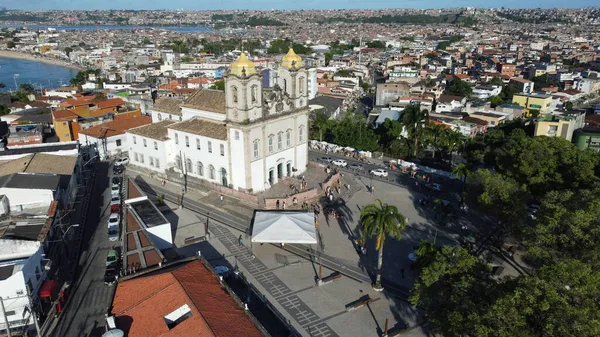 Salvador Bahia Brazil Οκτωβρίου 2021 Άποψη Της Βασιλικής Του Senhor — Φωτογραφία Αρχείου