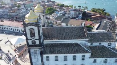 Salvador, Bahia, Brezilya - 29 Ekim 2021: Salvador 'da Sinyora do Bonfim Bazilikası, halk arasında Igreja do Bonfim olarak bilinir..