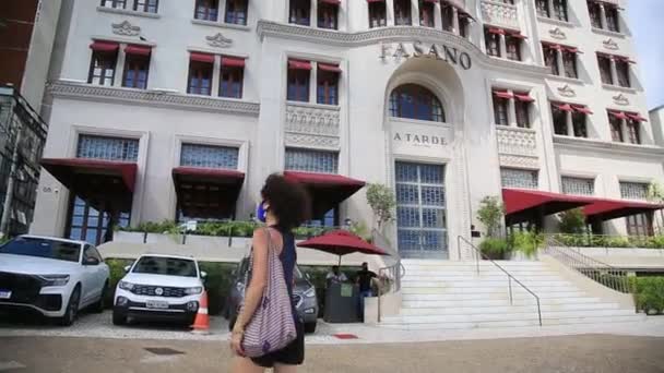 Salvador Bahia Brazil Ιουλίου 2021 Πρόσοψη Του Ξενοδοχείου Fasano Στο — Αρχείο Βίντεο