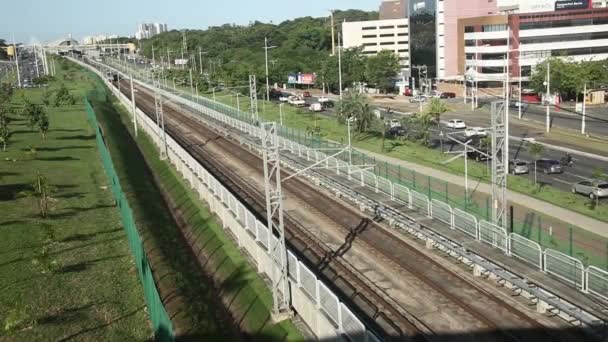 Salvador Bahia Brasil Noviembre 2021 Composición Del Metro Salvador Línea — Vídeos de Stock