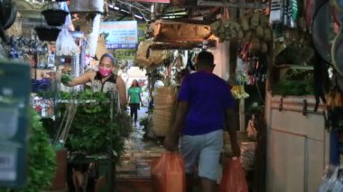 Salvador, Bahia, Brezilya - 10 Kasım 2021: Salvador 'daki Sao Joaquim Fuarı manzarası.