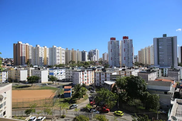 Salvador Bahia Brasil Agosto 2018 Vista Del Edificio Apartamentos Barrio —  Fotos de Stock